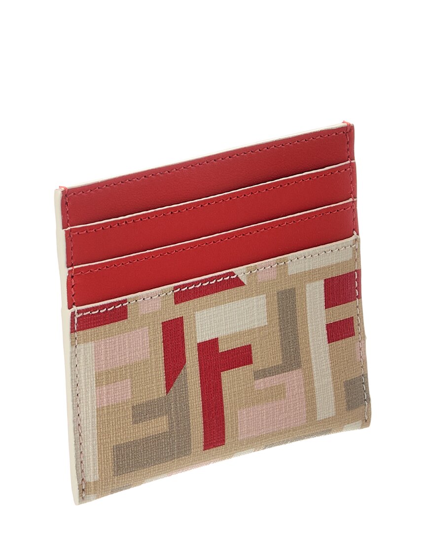 Fendi Ff Roma Leather Card Case