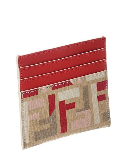 Fendi Ff Roma Leather Card Case