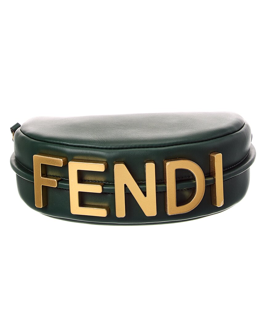 Fendi Fendigraphy Mini Leather Hobo Bag