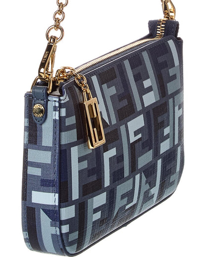 Fendi Baguette Ff Jacquard Pouch