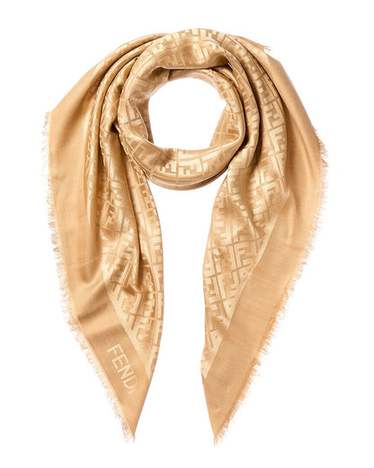 Fendi Silk & Wool-Blend Shawl