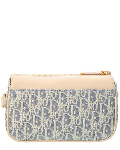 Dior Small 30 Montaigne Canvas Leather Shoulder Bag