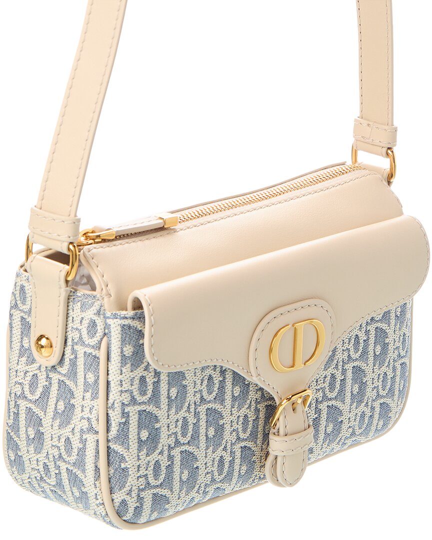Dior Small 30 Montaigne Canvas & Leather Shoulder Bag