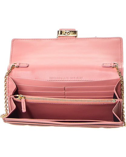 Fendi Baguette Leather Wallet On Chain