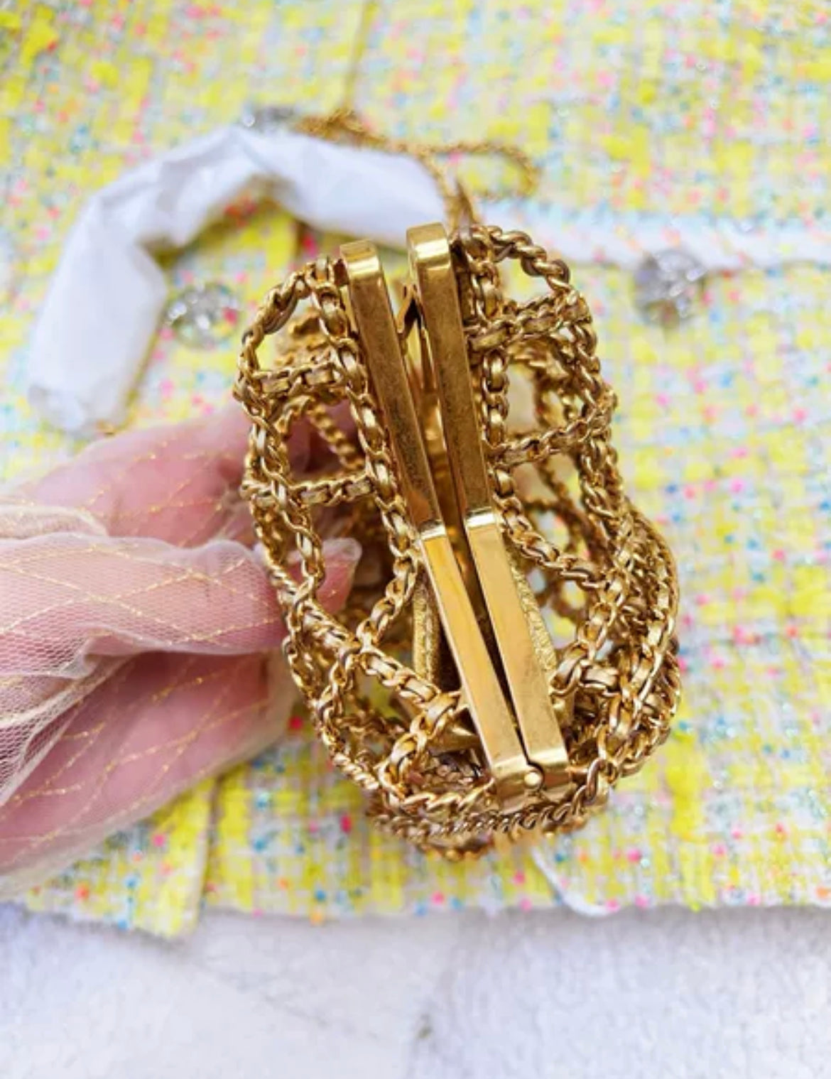 Chanel Luxury Leather Gold Handbag Style 7