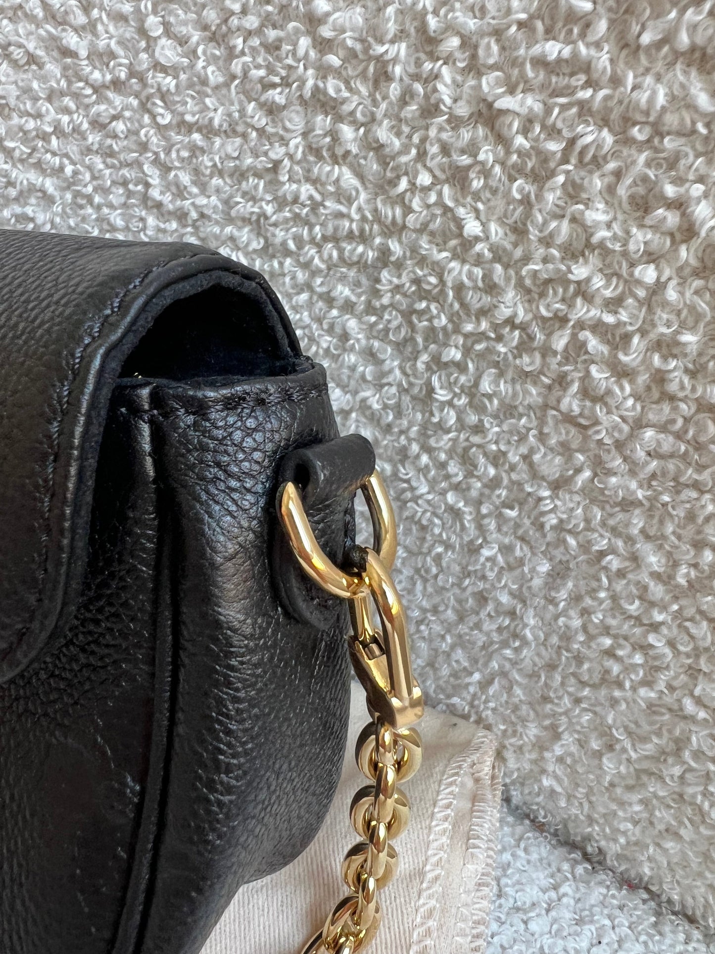 Louis Vuitton Ivy Wallet on Chain Bag Black Empreinte (RRP £1,490)