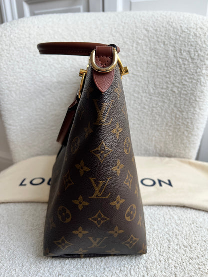 Louis Vuitton V Tote MM Tan and Monogram Canvas (RRP £1,890)
