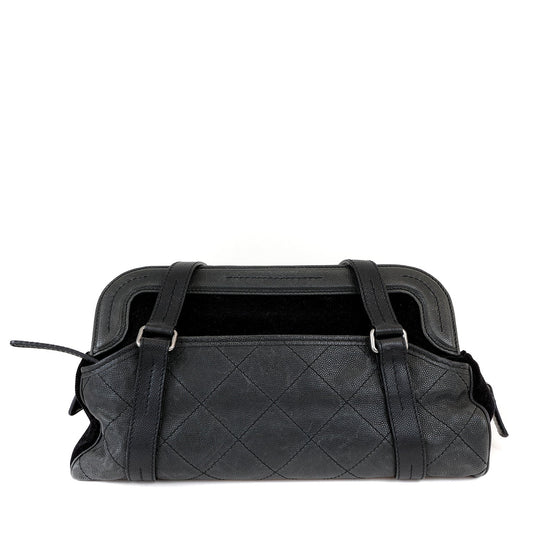 Chanel Quilted Lambskin Black Tote