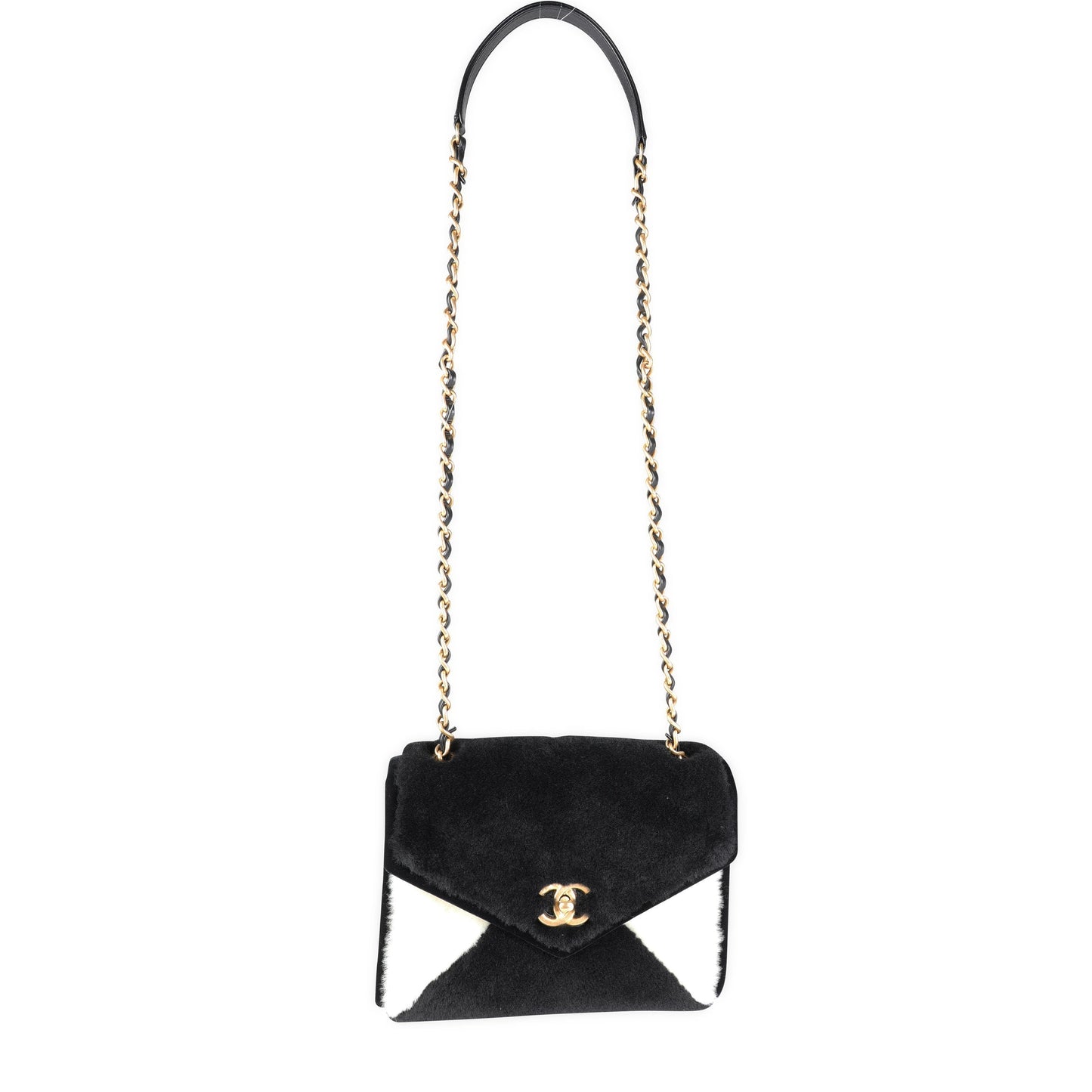 Chanel Flap Small Black White Shoulder Bag