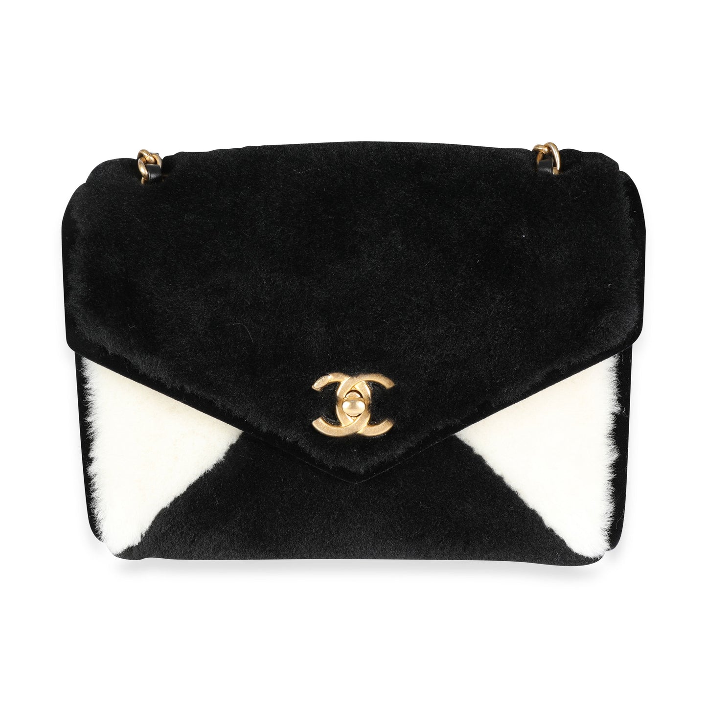 Chanel Flap Small Black White Shoulder Bag