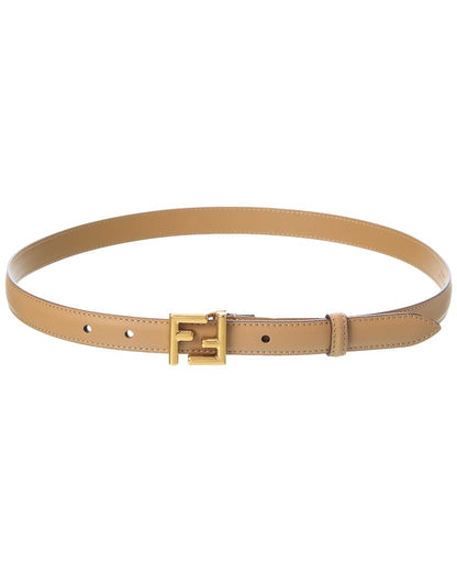 Fendi Ff Buckle Leather Belt