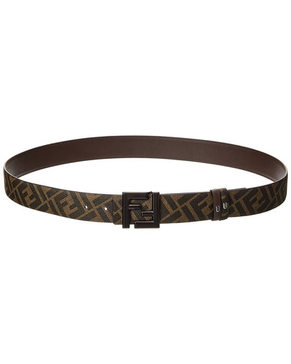 Fendi Ff Squared Leather Belt