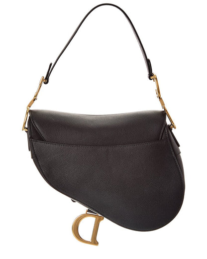 Dnu Dior Medium Saddle Leather Shoulder Bag