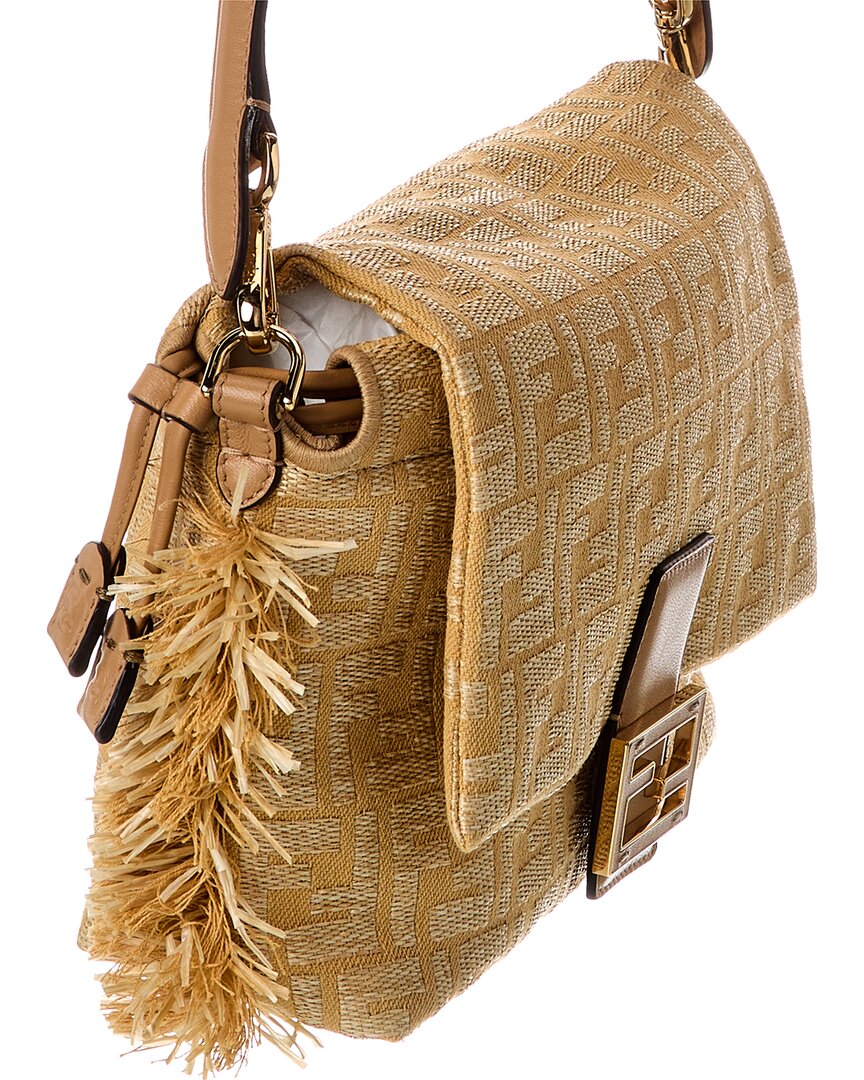 Fendi Mamma Baguette Medium Ff Jacquard Shoulder Bag