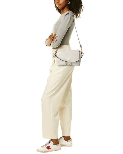 Fendi Mamma Baguette Medium Leather Shoulder Bag