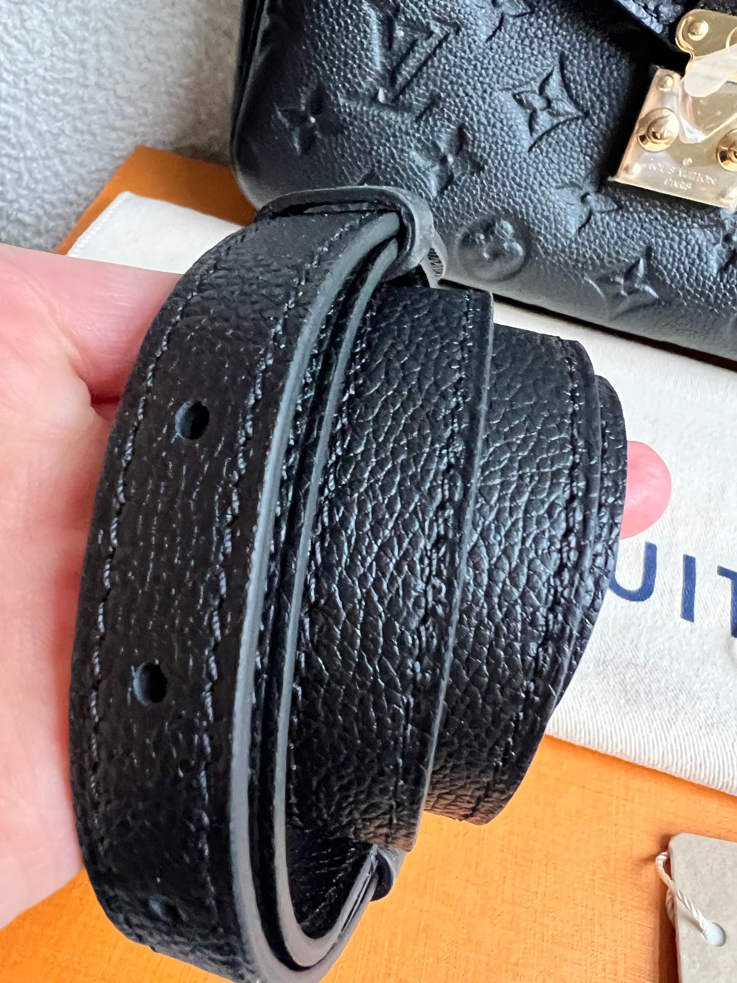 Louis Vuitton Pochette Metis Black Empreinte (RRP £2,200)