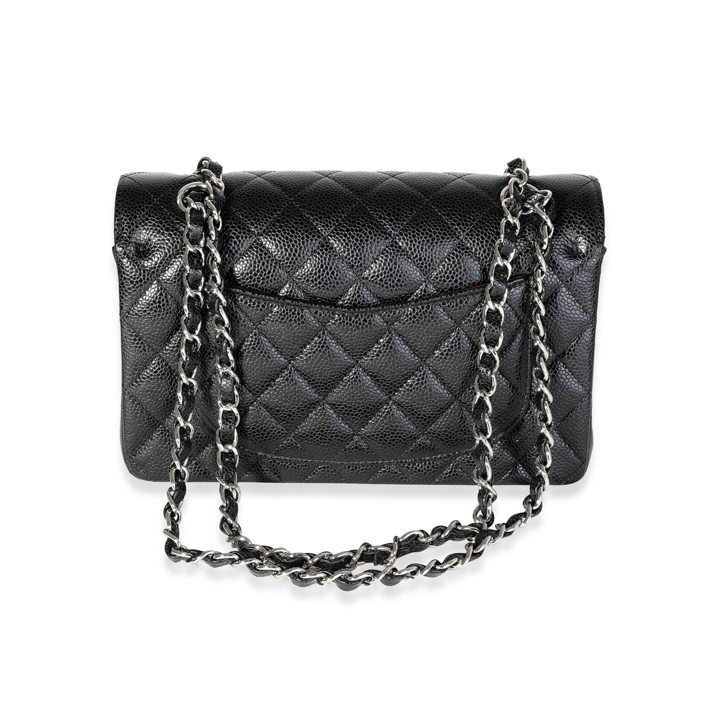 Chanel Flap Small Classic Quilted Caviar Black Shoulder Bag