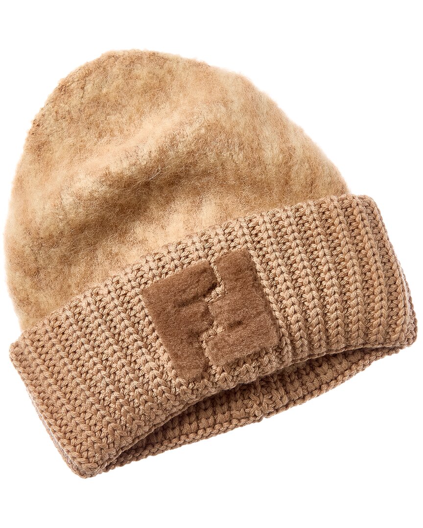 Fendi Ff Alpaca & Wool-Blend Beanie