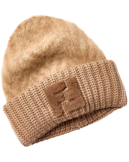 Fendi Ff Alpaca & Wool-Blend Beanie