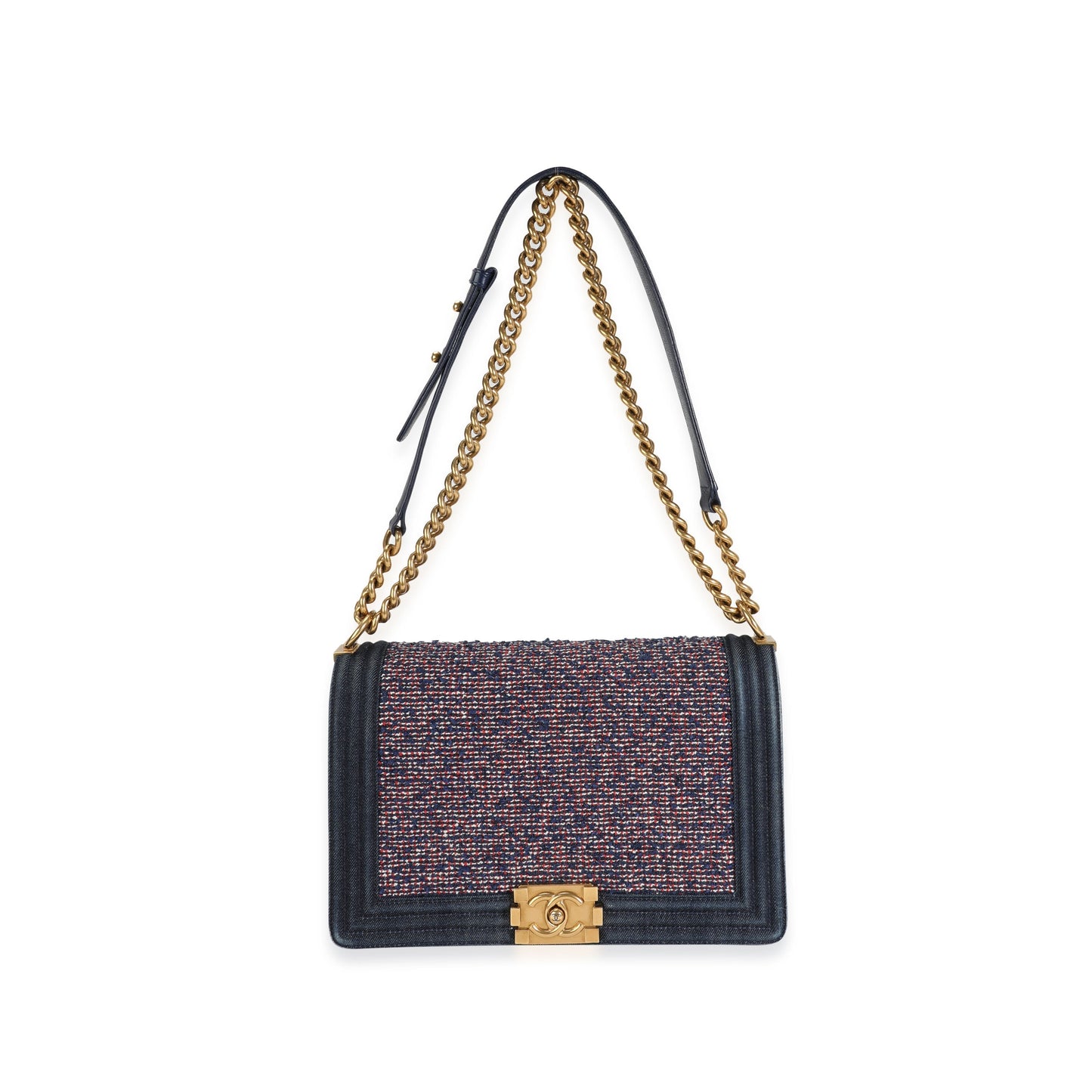 Chanel Boy Medium Blue Handbag