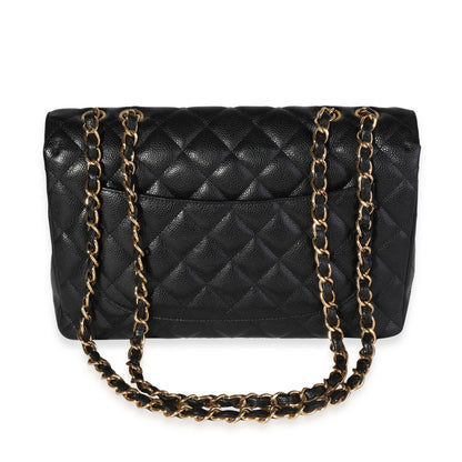 Chanel Flap Classic Quilted Caviar Black Shoulder Bag Style 7