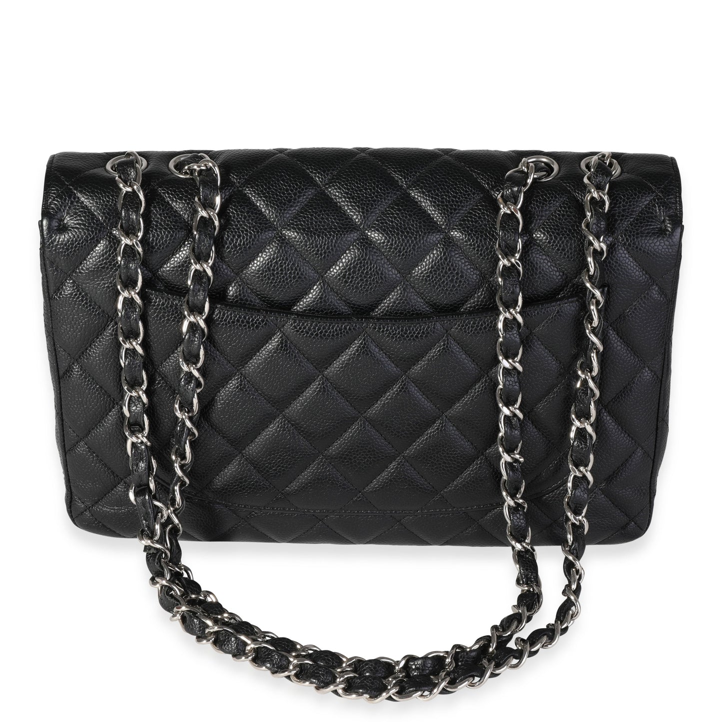 Chanel Flap Classic Quilted Caviar Black Shoulder Bag Style 8
