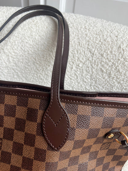 Louis Vuitton Neverfull MM Damier Ebene Rose Ballerine (RRP £1430)