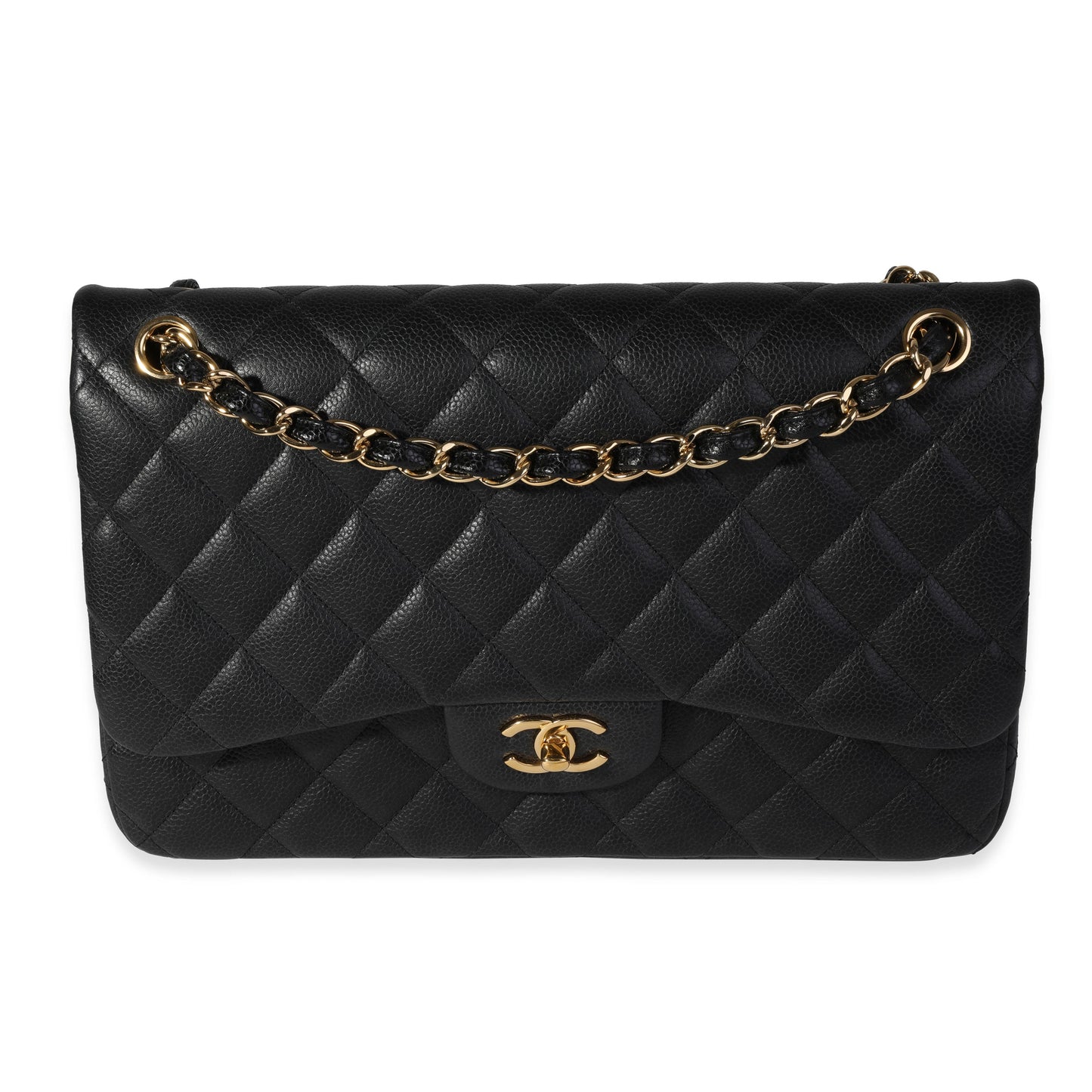 Chanel Flap Classic Quilted Caviar Black Shoulder Bag Style 2