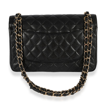 Chanel Flap Classic Quilted Caviar Black Shoulder Bag Style