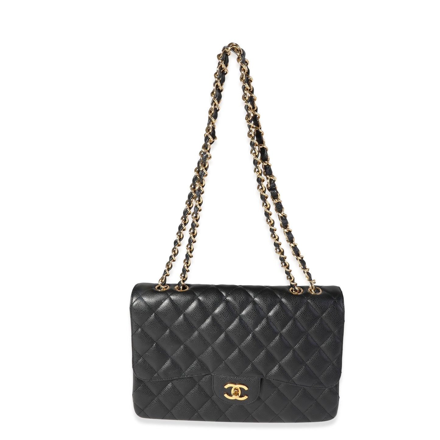 Chanel Flap Classic Quilted Caviar Black Shoulder Bag Style 9