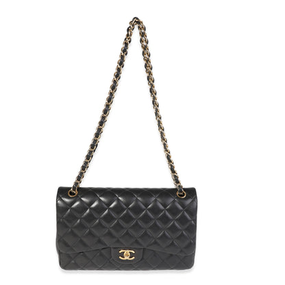 Chanel Flap Classic Quilted Lambskin Black Shoulder Bag