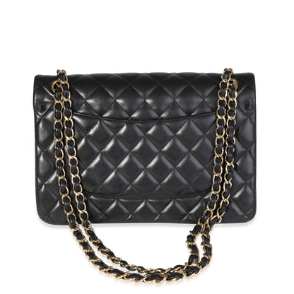 Chanel Flap Classic Quilted Lambskin Black Shoulder Bag