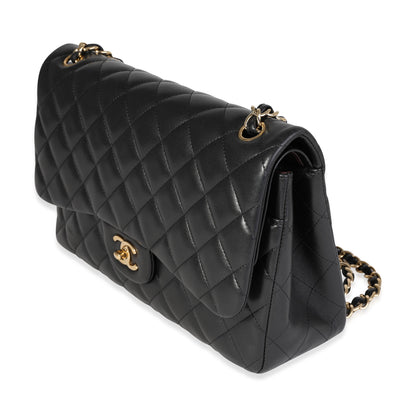 Chanel Flap Classic Quilted Lambskin Black Shoulder Bag