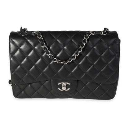 Chanel Flap Classic Quilted Lambskin Black Shoulder Bag Style 2