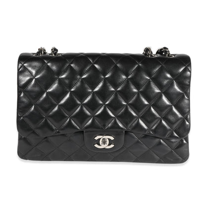 Chanel Flap Classic Quilted Lambskin Black Shoulder Bag Style 3