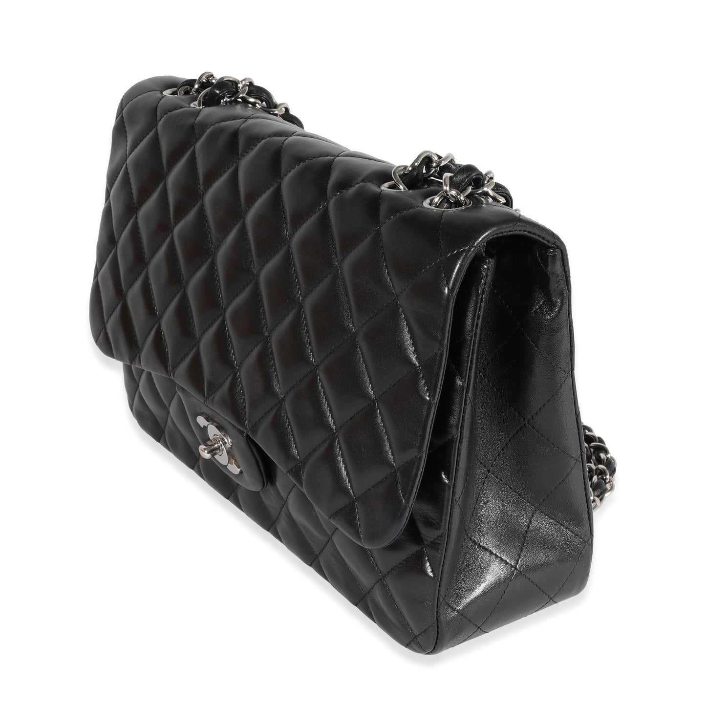 Chanel Flap Classic Quilted Lambskin Black Shoulder Bag Style 3