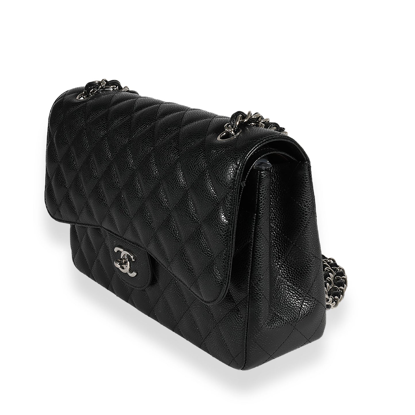 Chanel Flap Classic Quilted Caviar Black Shoulder Bag Style 5