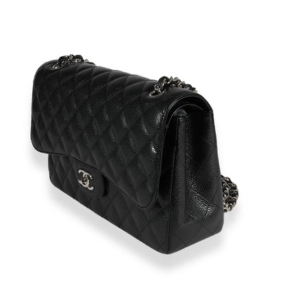 Chanel Flap Classic Quilted Caviar Black Shoulder Bag Style 5