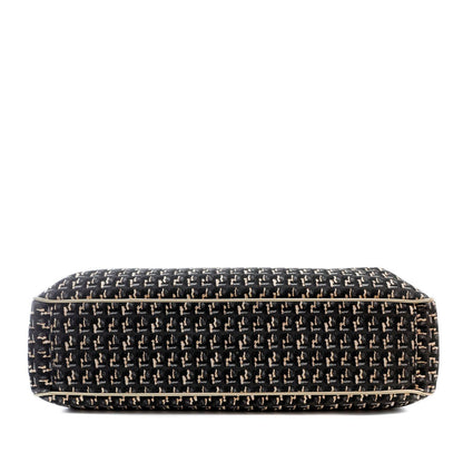 Chanel Canvas Black Beige Tote