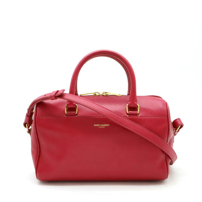 Saint Laurent Leather Red Handbag Style 26