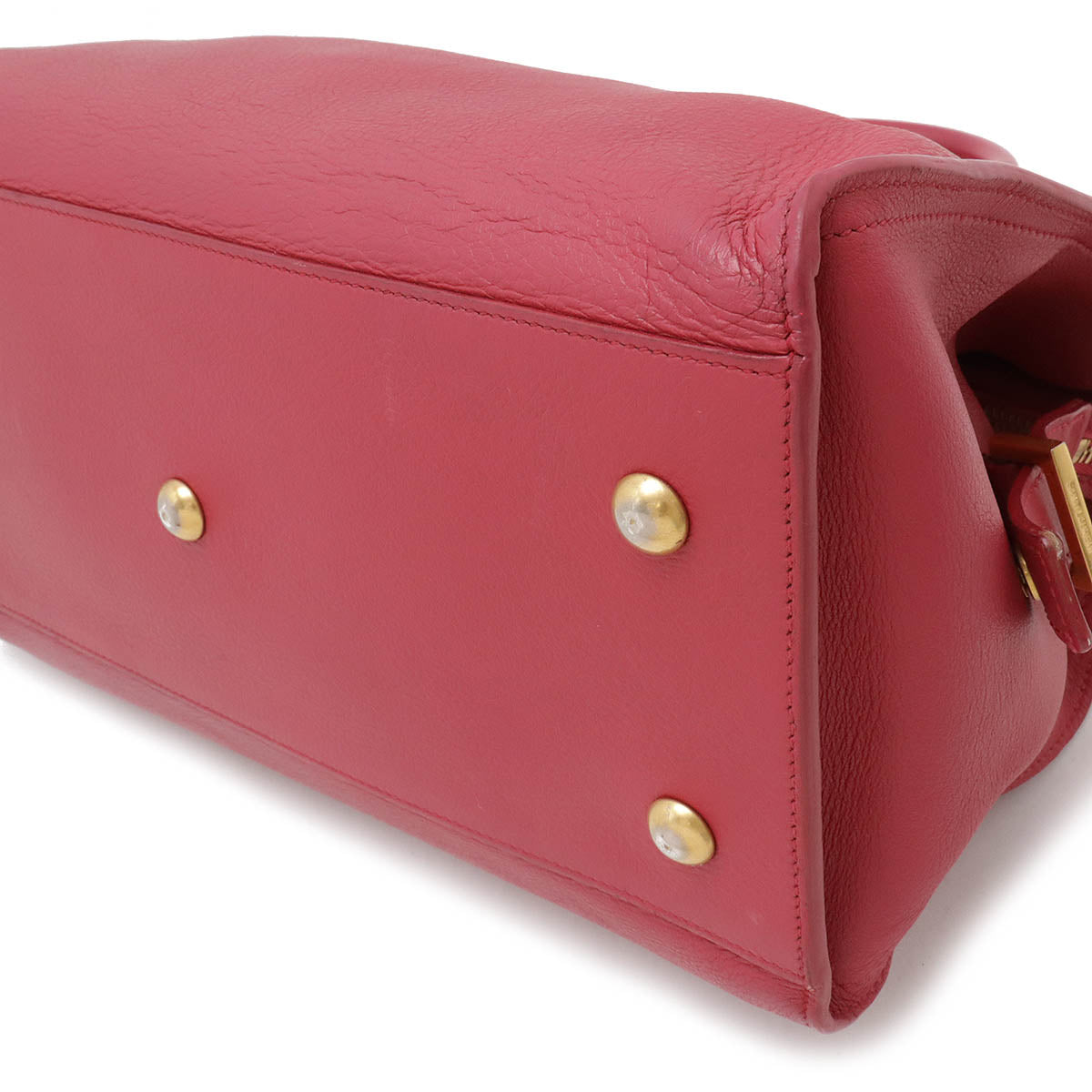 Saint Laurent Leather Red Handbag Style 23