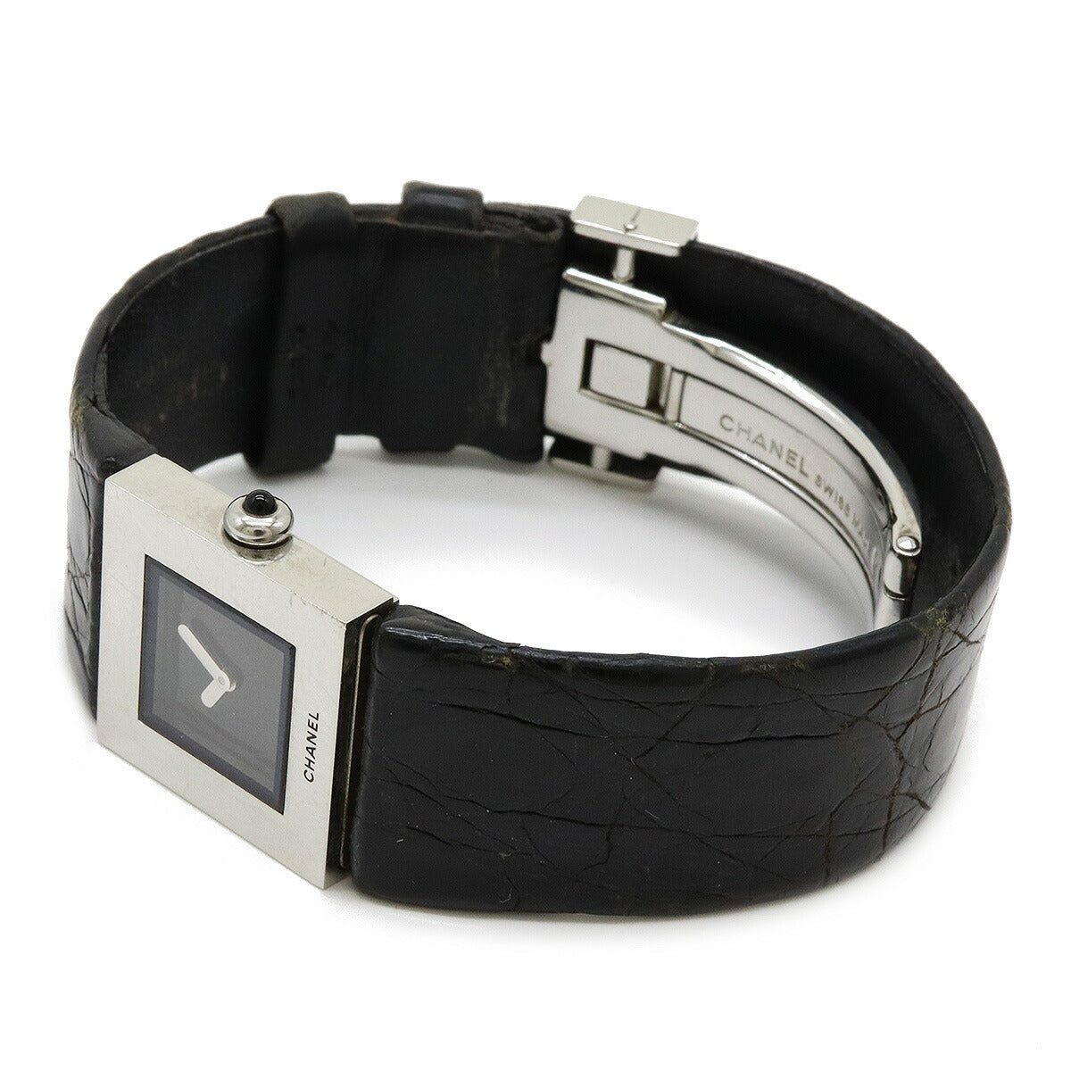 Chanel Black Dial Matelasse Quartz Watch H0116