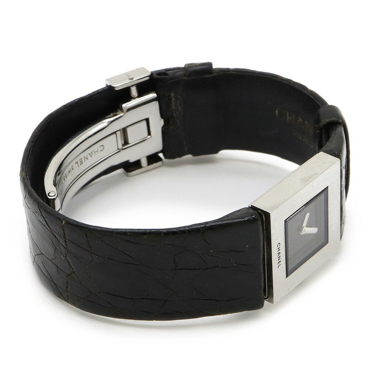Chanel Black Dial Matelasse Quartz Watch H0116
