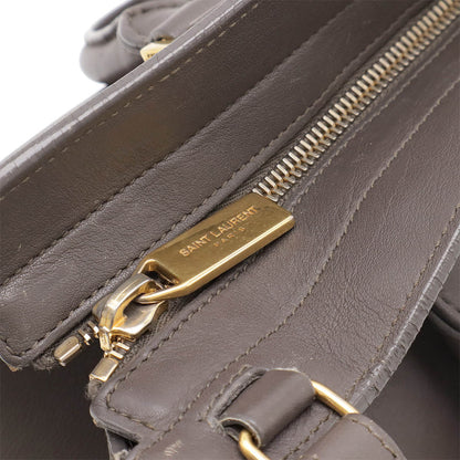 Saint Laurent Leather Red Handbag Style 25