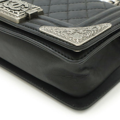 Chanel Boy Leather Shoulder Bag Style 10