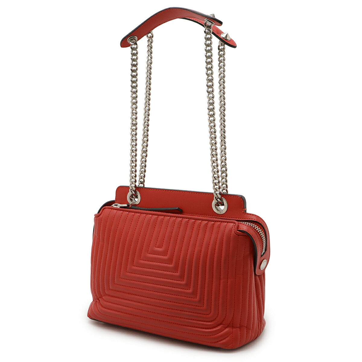 Fendi Dotcom Click Leather 2Way Shoulder Bag
