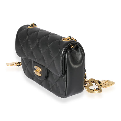 Chanel Black Quilted Lambskin Mini Flap Bag