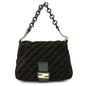Fendi Mamma Bucket Velour Enamel Shoulder Bag