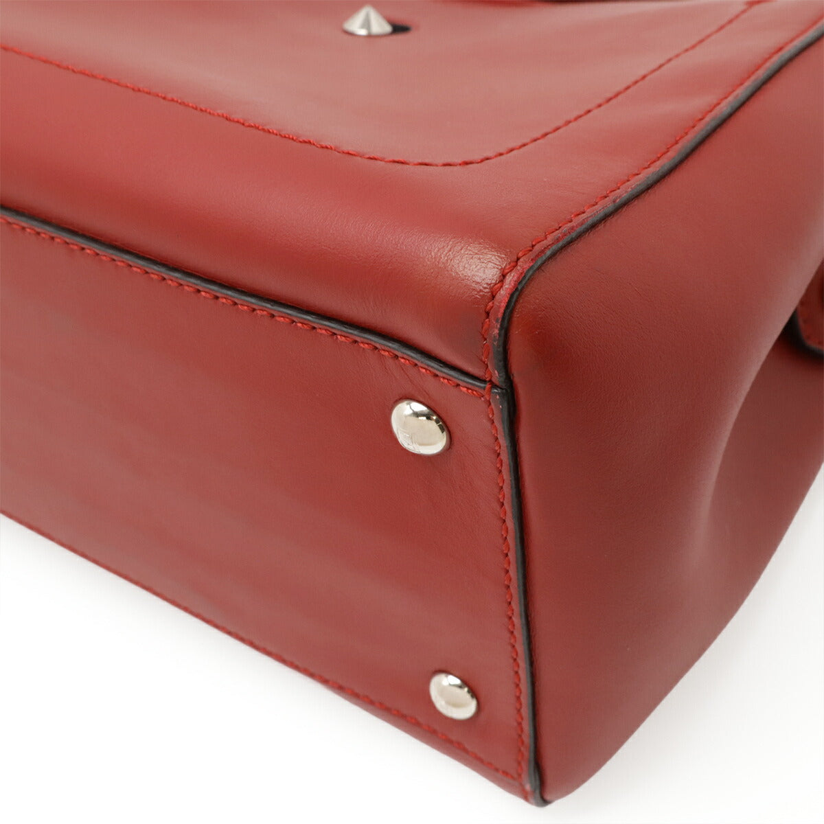 Fendi Dotcom Leather Red Handbag Style 2