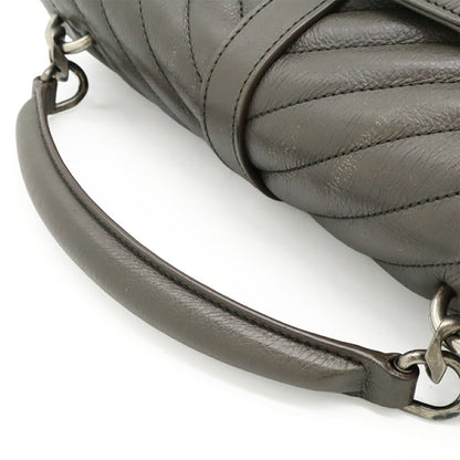 Saint Laurent College Leather Red Shoulder Bag
